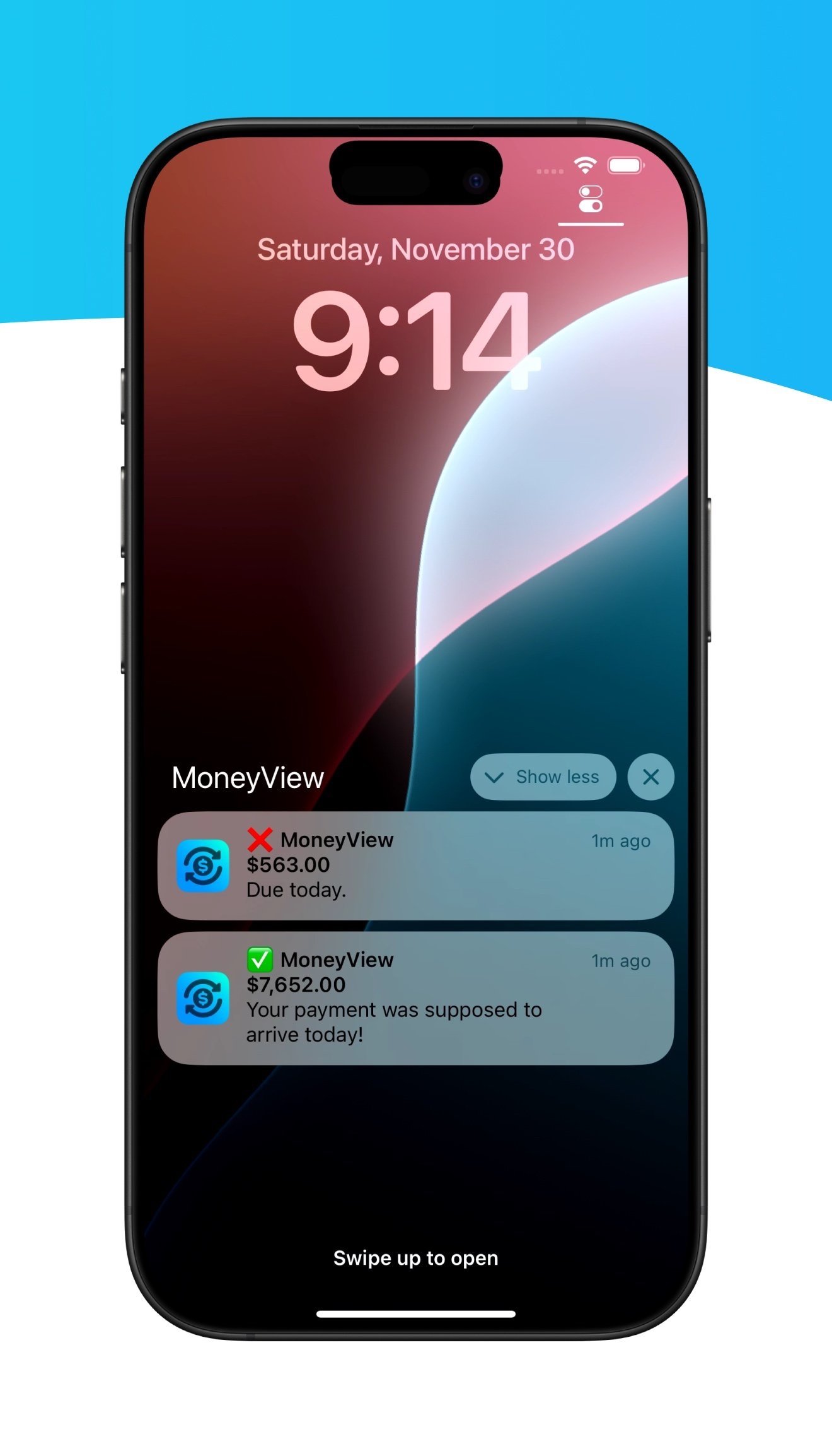 notification mockup
