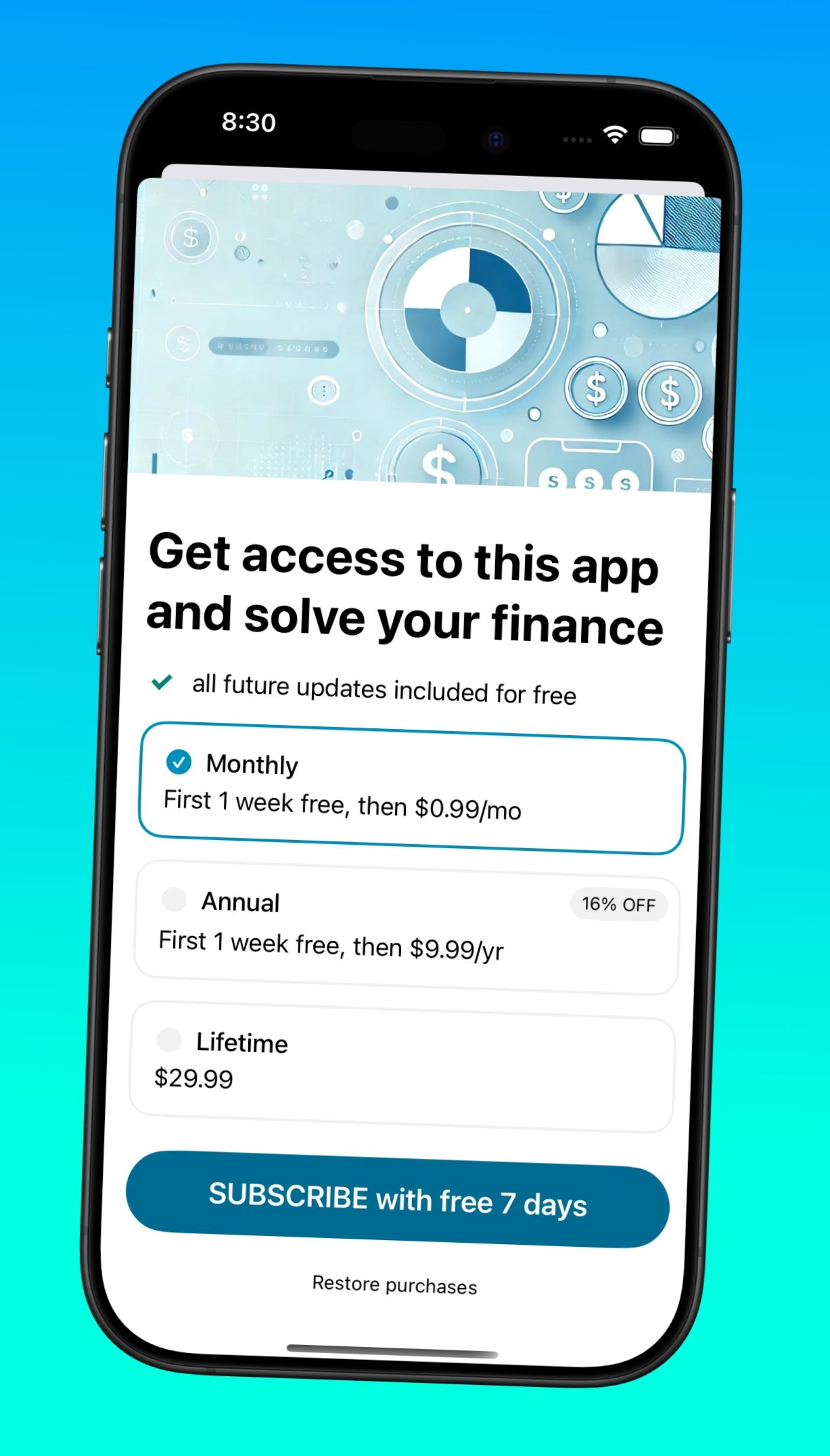pricing mockup
